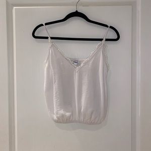 EXPRESS silk lace cropped cami